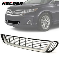 For Toyota Venza 2013-2016 1x Front Bumper Mesh Lower Grille 1x Silver Molding