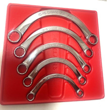 Snap On 5 Pc. 12 Point Sae Half-moon Box Wrench.