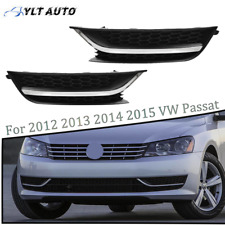 For Vw Volkswagen Passat 2012-2015 2013 Updated Fog Light Grille Cover Wchrome