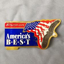 Vintage Snap-on Tools Decal Sticker -- Americas Best Us Flag Eagle Snpntllbls