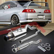 4 Burnt Tip Muffler Catback Exhaust System For 02-06 Acura Rsx Dc5 Non Type-s