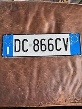 Italy Italian License Plate Tag Dc 866 Cv Eurostars Foreign Front Tag