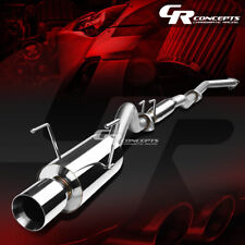 4 Rolled Muffler Tip Catback Exhaust System For 02-06 Acura Rsx Dc5 Type-s K20a