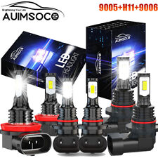 For Toyota Land Cruiser 2008-2011 - 6pc 6500k Led Headlight Fog Lights Bulbs Kit