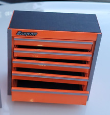 Snap-on New Electric Orange Miniature Bottom Tool Box Base Cabinet Mini Logo
