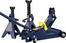 2 Ton Tce Torin Trolley Servicefloor Jack Combo With 2 Jack Stands Blue