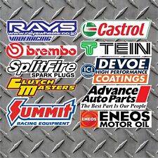 10 Large Racing Decals Stickers Drag Race Nhra Nascar 5.5 Wide Each