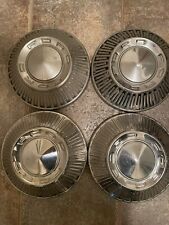 4 1965 1966 Ford 10-12 Dog Dish Hubcaps Galaxie 500