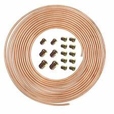 Copper Nickel Brake Line Tubing Kit 316 Od 25 Foot Coil Roll All Size Fittings