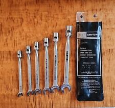 6-piece Craftsman Sae Saltus Flex Socket End Wrench Set 4255 With Sleeve Usa