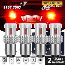 Auxito 4x Red 1157 Bay15d 7528 2357 Super Bright Tail Stop Brake Light Led Bulb