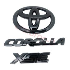 Hatchback Only Gloss Blackout Overlay Emblem Fit 2019-2024 Toyota Corolla Xse