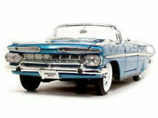 1959 Chevrolet Impala Convertible Blue 118 Diecast Model Road Signature 92118