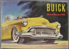1951 Buick Brochure Roadmaster Riviera Special Super Wagon Excellent Original 51