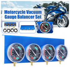 4 Cylinder Carb Sync Gauge Motorcycle Fuel Vacuum Carburetor Synchronizer Tool