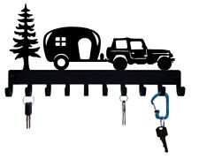 Off-road 4x4 With Camper 2 - Key Rack Hanger - Xl 14 Inch Wide - Made In Usa