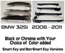 Chrome Or Black Color Door Handle Overlays 2006 - 2011 Bmw 325i You Pick Color