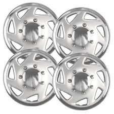 Set 4 16 Chrome And Silver Replacement Hubcaps Fit Ford Vantruck 1995-2023