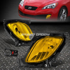 For 10-12 Genesis Coupe Amber Lens Bumper Fog Light Replacement Lamps Wswitch