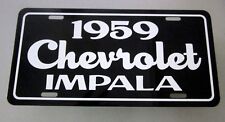 1959 Chevrolet Impala License Plate Car Tag 59 Chevy 348 Tri Power Lowrider