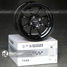 Circuit Cp40 15x8 4x100 25 Gloss Black Wheels Ce28 Fits Mazda Miata Mx5 Bmw E30