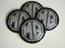 Mg Mgb Midget Td Tc Tf Wheel Center Cap Emblems Aluminum Stickers Coned 3d Blac