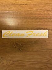 Yellow Jdm Simply Clean Fresh Stickers Decal 8.5 In