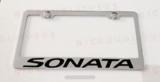 Sonata Stainless Steel Chrome Finished License Plate Frame Holder