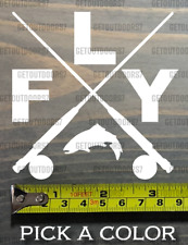 Fly Fishing Sticker Decal 3.5 Yeti Trout Mountains Musky Abel Ross Reels Hatch