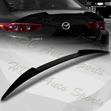 For 2019-2023 Mazda 3 Sedan W-power Pearl Black V-style Trunk Lid Spoiler Wing