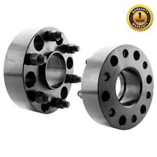 2x 2 Black 6x5.5 Hub Centric Wheel Spacers Adapters For 1999-16 Chevy Silverado