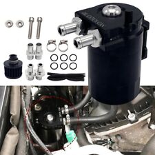Oil Catch Can Kit Reservoir Baffled Tank With Breather Filter Universal Aluminum