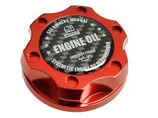 Red Synthetic Oil Billet Racing Engine Oil Filler Cap For Mazda Cf