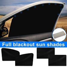 4x Sun Shade Curtains Cover Uv Shield Magnetic Car Side Front Rear Window Hot