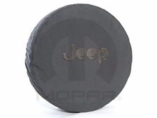 07-18 Jeep Wrangler New Black Jeep Logo Spare Tire Cover Mopar Factory Oem