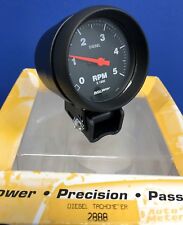 Auto Meter 2888 Diesel Tachometer Mini Tach 5000 Rpm Black Pedestal Mount 2 58