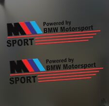 Powered By Fits Bmw M Sport Sticker Funny Series Race Car Track Window Decal