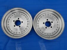 Center Line Auto Drag Wheels 15 X 3.5 5 On 4 34 Wcaps Pair Chevy