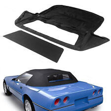 Fits 1986-93 Corvette Convertible Black Soft Top W Plastic Rear Window Cor86989