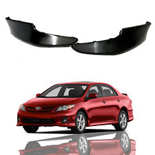 For 2011 2013 Toyota Corolla S Factory Style Front Bumper Lips Spoiler Kit 2pcs