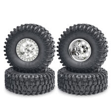 1.9 Rc Truck Rock Crawler Wheels Beadlock Rims And Mud Tires 106mm107mm120mm