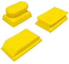 3 Pack Rectangle Hand Sanding Block Kit With 3 Blocks- Hand Sanding Block Pad