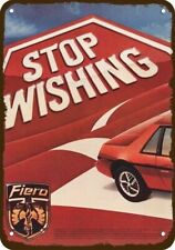1983 Pontiac Fiero Red Sports Car Vintage-look Decorative Replica Metal Sign
