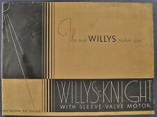 1931 Willys Knight Brochure Victoria Coupe Sedan Nice Original 31