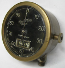Rauch Lang Script Electric Car Brass Speedometer Hoffecker