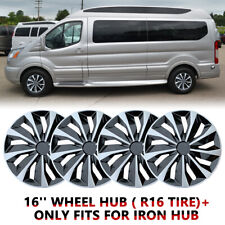 For Ford Transit 150 250 350 Cargo Wagon Van 16 Wheel Covers Full Rim Hub Caps