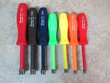 Snap On Tools Ndd1070a 7pc Sae Hard Handle Nut Driver Set - Preowned