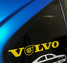 Volvo Logo Turbo Vinyl Sticker Spooling Performance Decal
