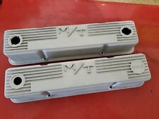 Mickey Thompson Classic Finned Aluminum Valve Covers Chevy 283 307 327 350 383