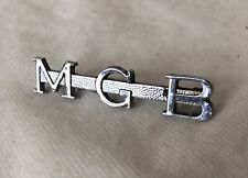 Mg Mgb Original Rear Boot Lid Trunk Lid Emblem. Used. Kmg514 Free Shipping